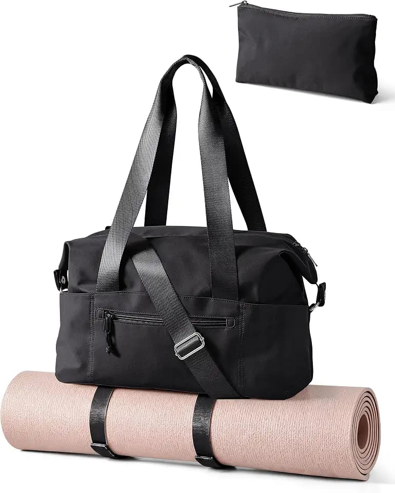 Smasrob Small Gym Bag with Yoga Mat Holder, Wet Pocket and a Separate Pouch