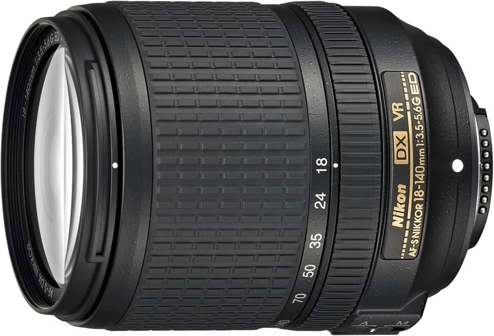 Nikon AF-S DX Nikkor 18 – 140 F/3.5 – 5.6 G ED VR – Camera Lenses (Telephoto Zoom, SLR, 17/12, Auto/Manual, 18 – 140 mm, Nikon F)