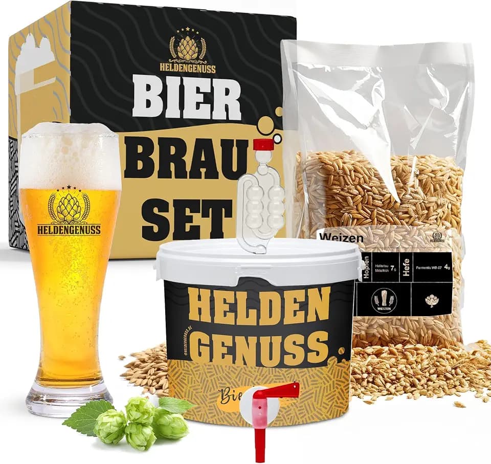Bierbrauset Weizen 5L - mit Videoanleitung Echtes Brauerlebnis Geschenk