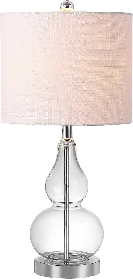 JONATHAN Y Anya Gourd Glass Table Lamp 20.5", Clear