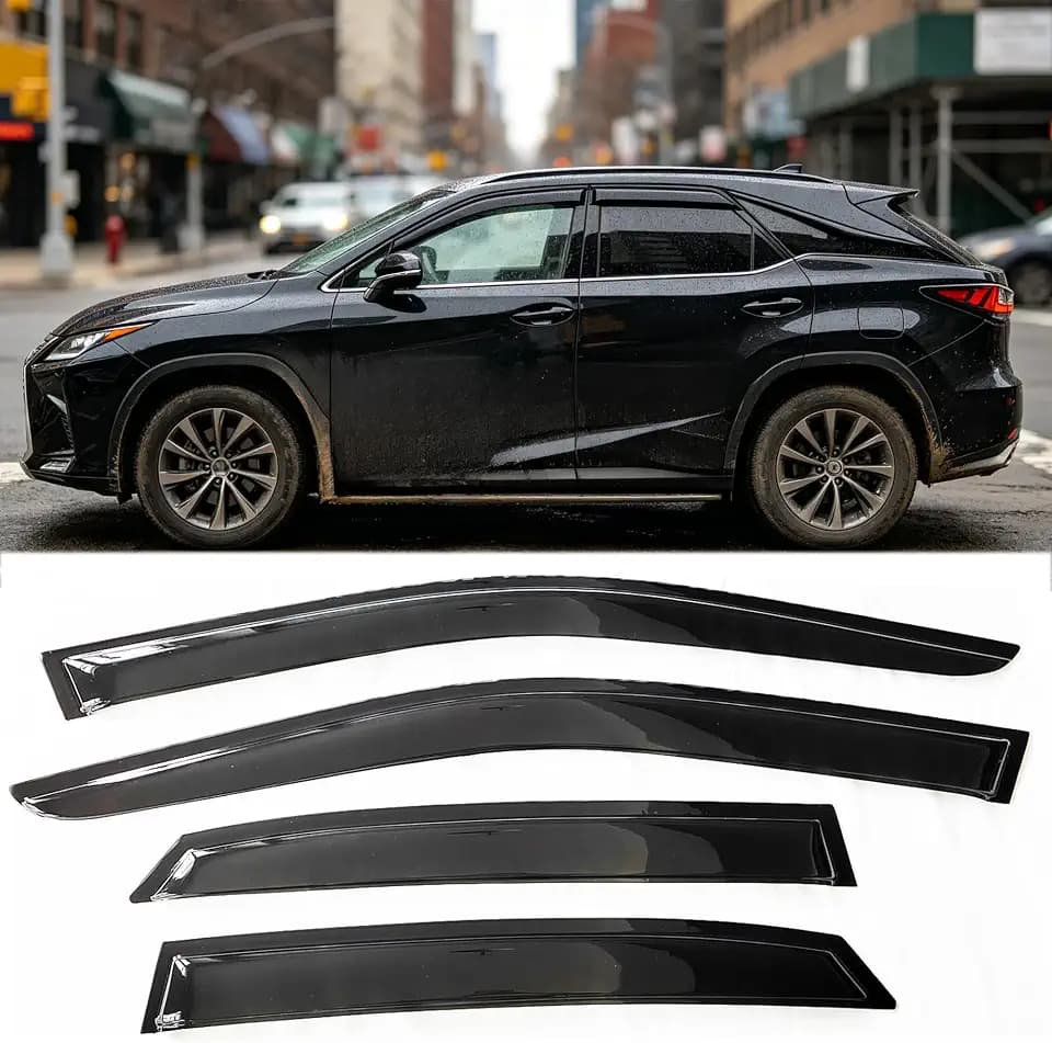 Tape-On Window Visors for 2023-2026 Lexus RX350 RX350h RX500h