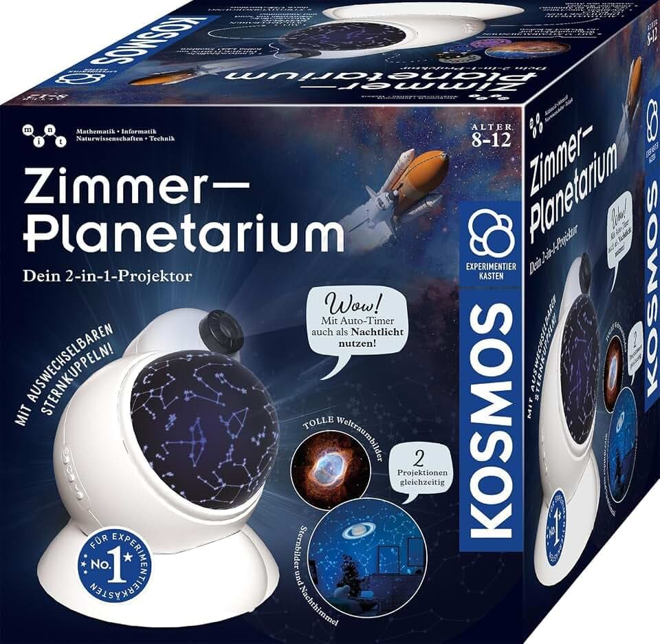 KOSMOS Zimmer Planetarium Projektor mit 2 auswechselbaren Sternkarten