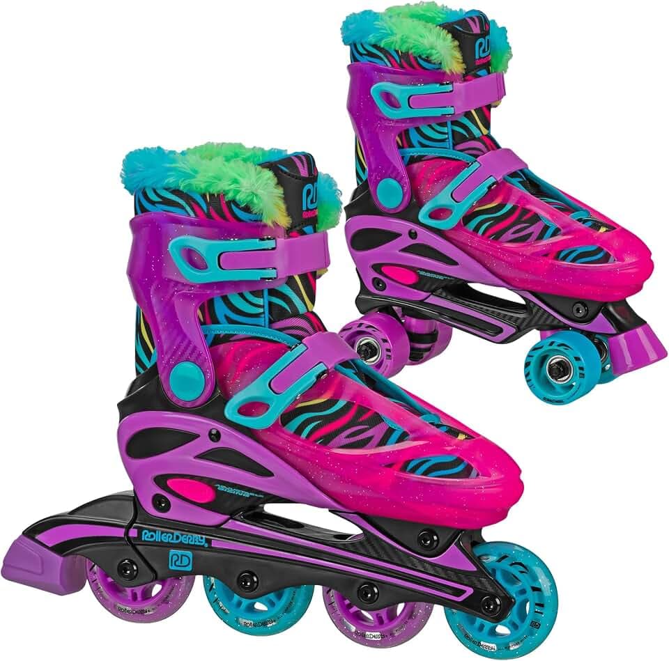 Roller Derby Falcon 2-in-1 Combo Quad and Inline Skates for Kids