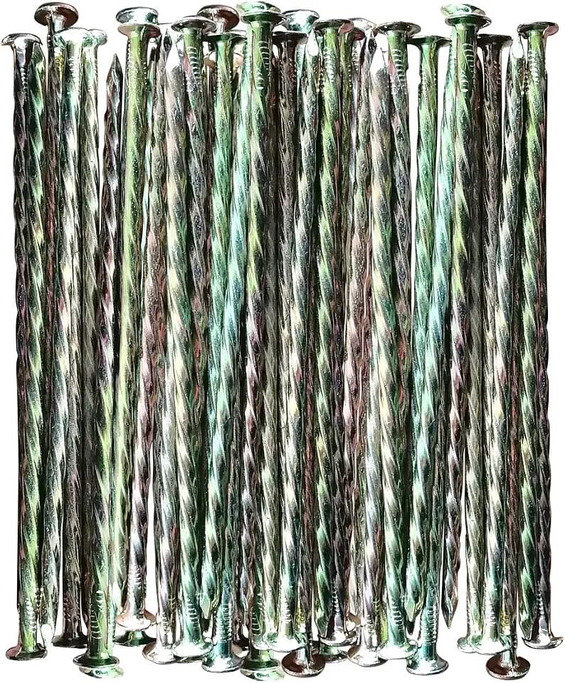Artificial Turf Stakes, 35 Count 6-Inch,Galvanized Metal Landscape Spikes