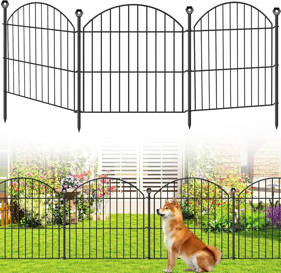 Decorative Garden Fence, 24in (H) x 20ft(L) No Dig Fence