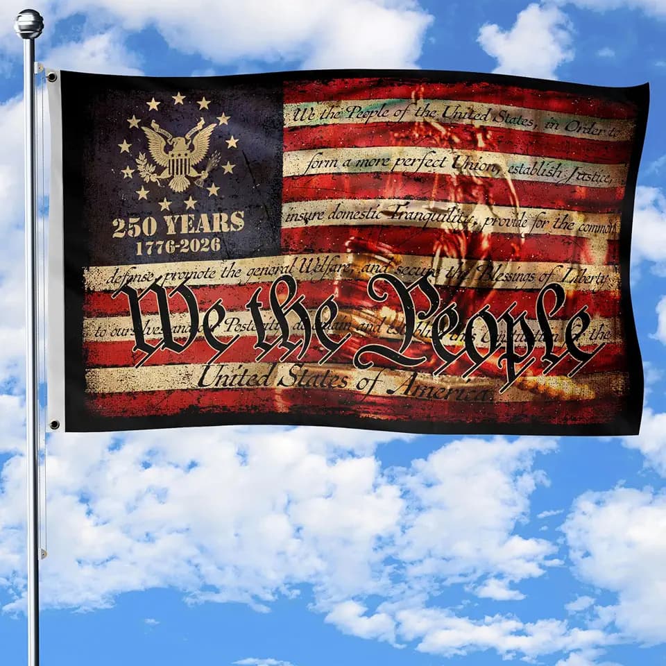 250 Anniversary USA Flag, Two-sided Design 3x5 Ft, 250th Anniversary Flag 5