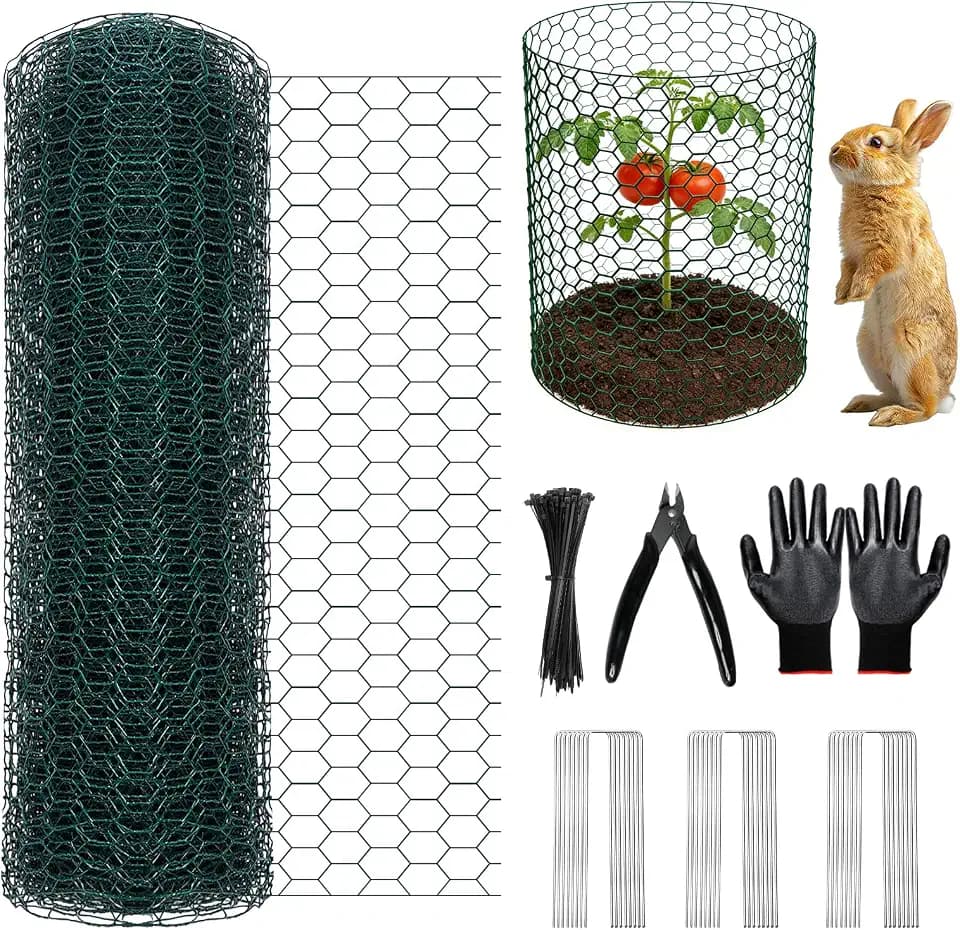 Chicken Wire for Floral Arrangements 16x394 Chicken Wire Fencing, Green