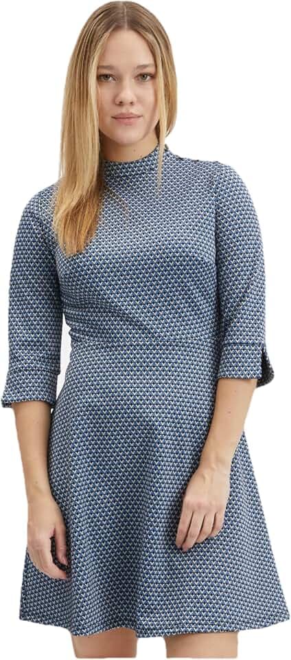 ORSAY Blaues gemustertes Damenkleid_P