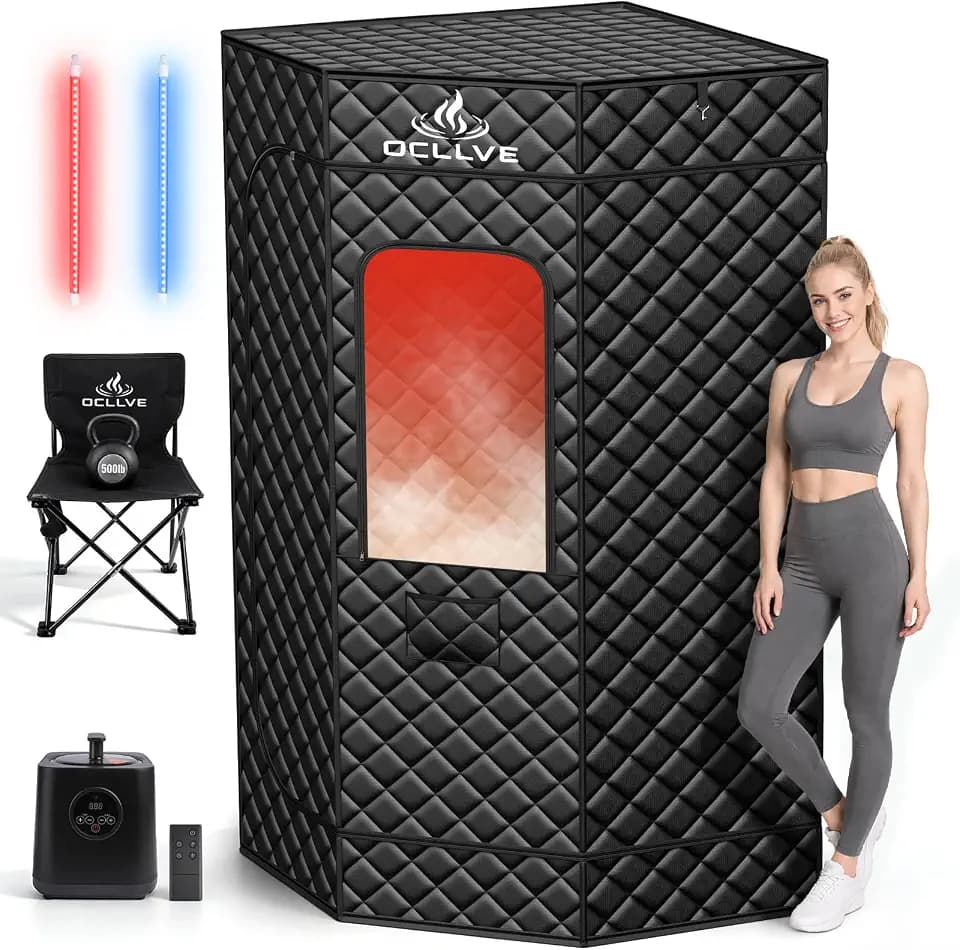 3L 1400W Portable Steam Infrared Sauna Box for Home & Indoor Use