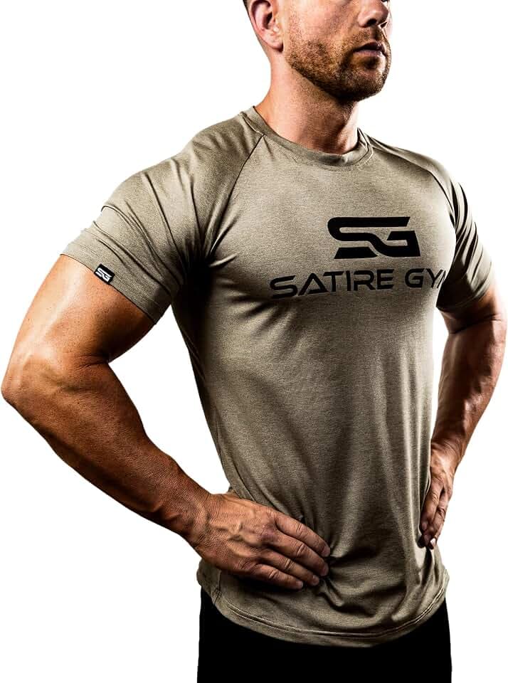 Satire Gym Shirt Herren Sportshirt Kurzarm atmungsaktiv | | Funktionsshirt | Bodybuildung T-Shirt als Activewear & Sportbekleidung Männer für Crossfit, MMA, Laufen