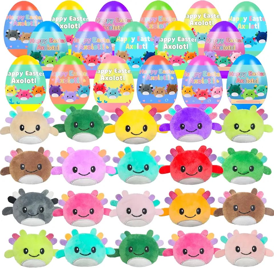 24 Pcs Plush Toys Animals Decoration Stuffed Toy Great for Kids Boys Girls Toddler Party Favors Classroom Prizes (Plush toy egg)