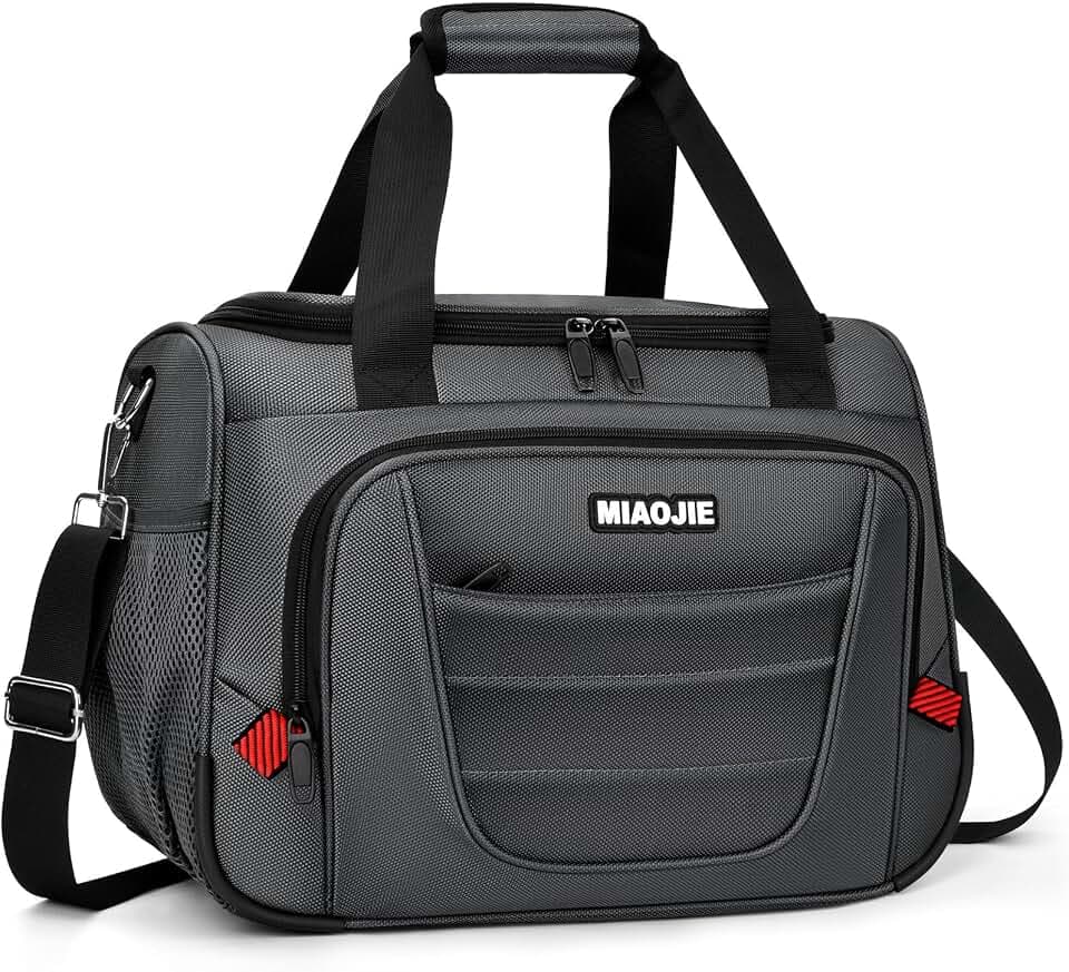 Underseat Carry On Luggage Bag Airplanes Personal Item Bag - 16 IN Grey