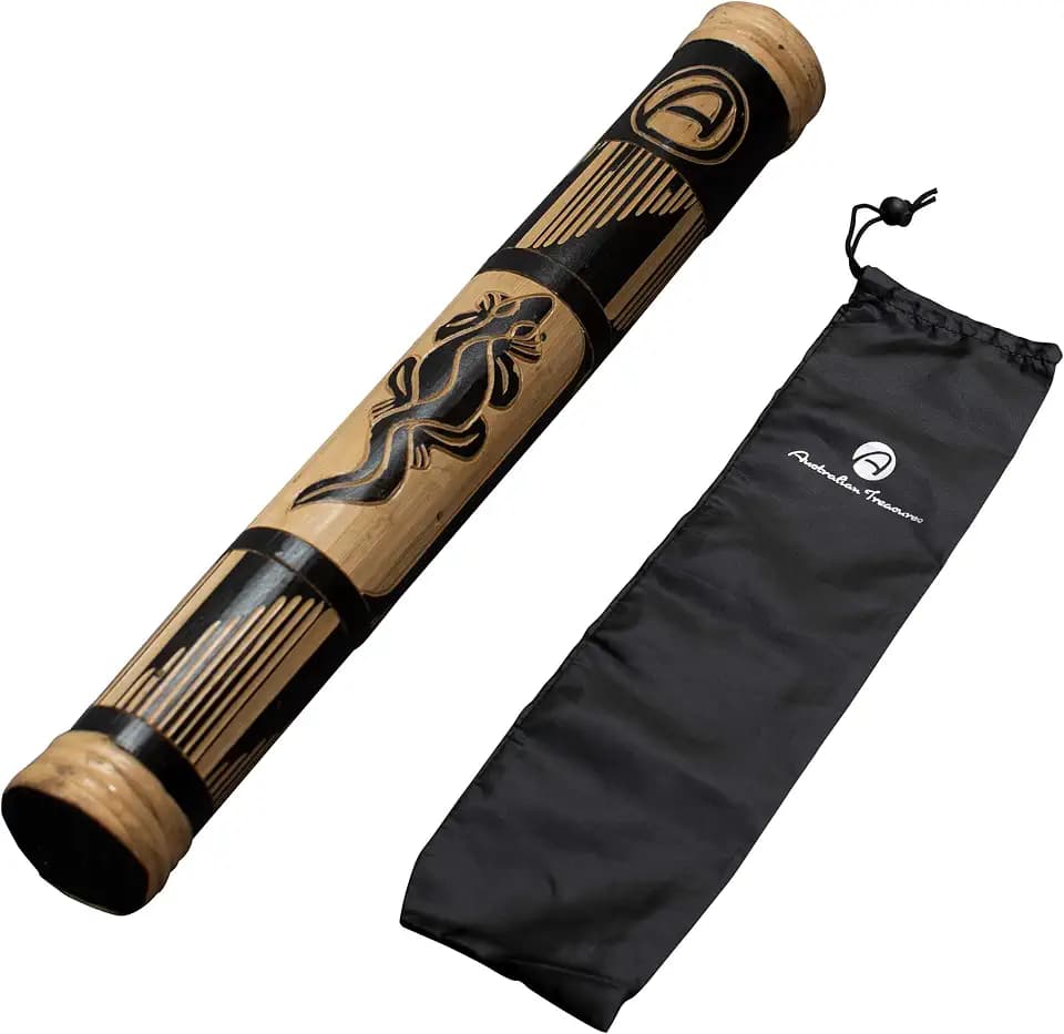 Regenmacher 40 cm aus Bambusholz, Handbemalt, Rainmaker, Regenstab