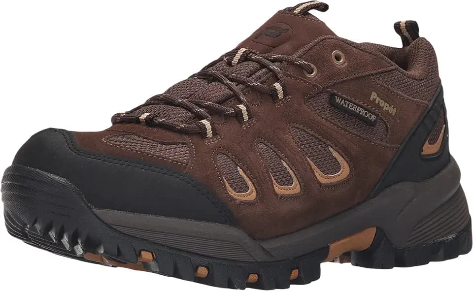 Propet Mens Ridge Walker Low Hiking Hiking Sneakers Shoes - Brown
