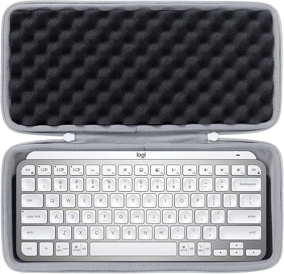 co2CREA Hard Case for MX Keys Mini Keyboard, Pale Grey