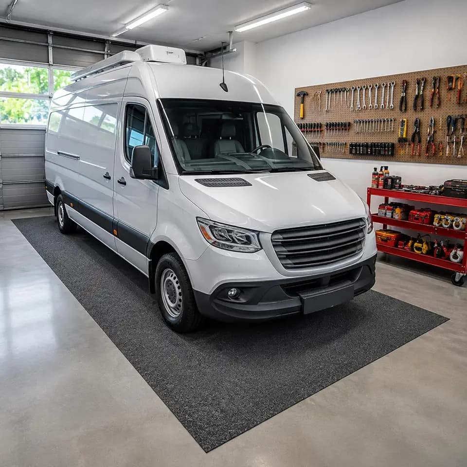 Garage Floor Mat, 8.9’X 22' Oil Spill Mat for Extra-Wide Trucks, Vans