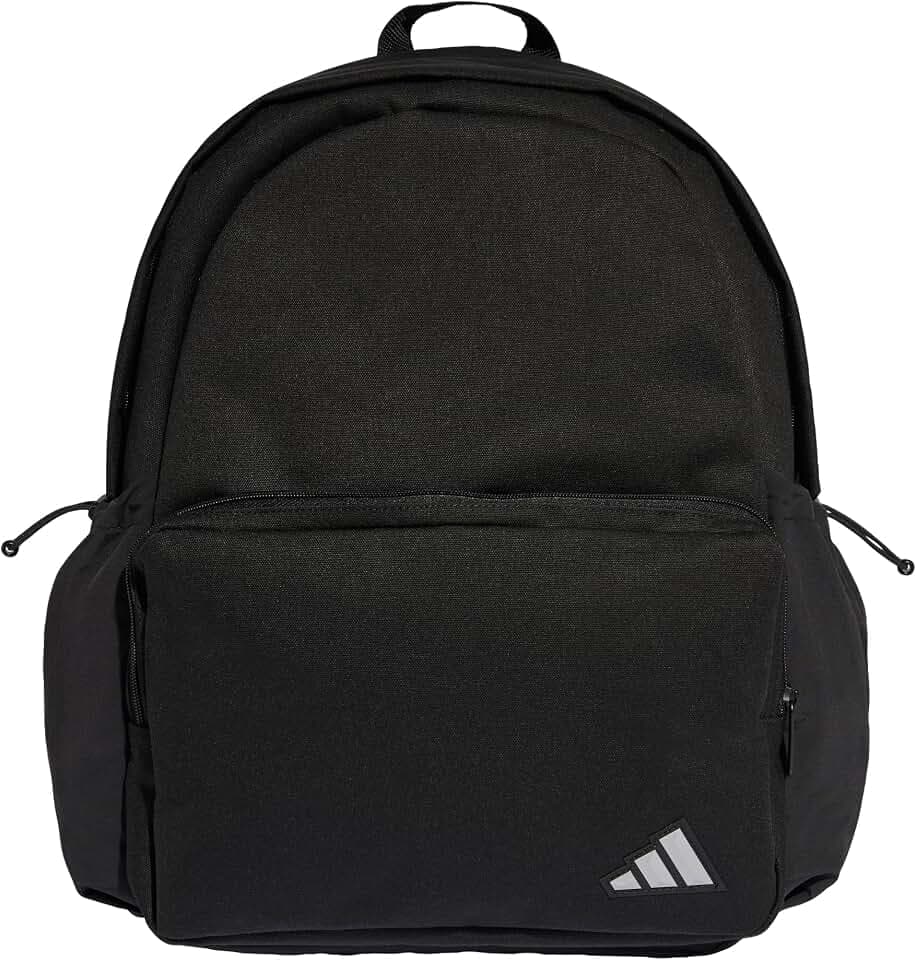 adidas Unisex Essentials Back To School Top Backpack, black/silver met., One size