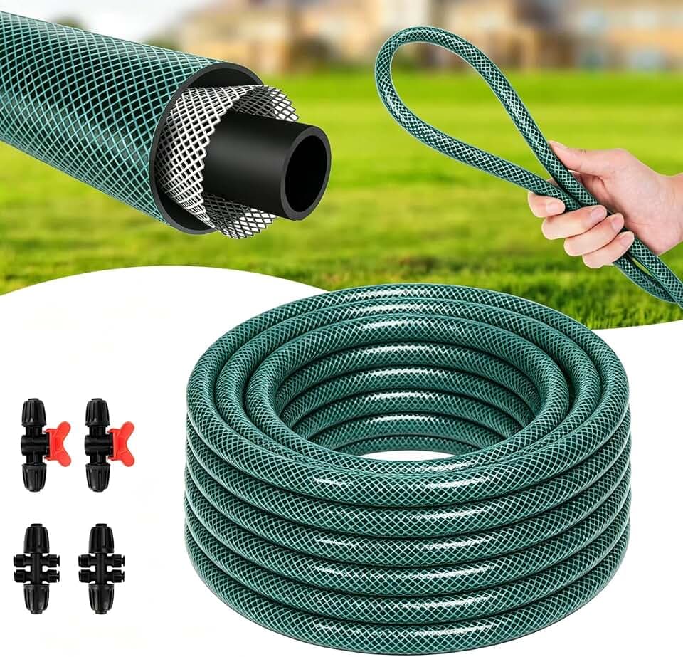 1/2 Inch Drip Irrigation Tubing 50FT Flexible Garden Water Hose Supply