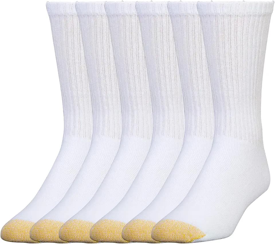 GOLDTOE mens Harrington Crew Socks, Multipairs