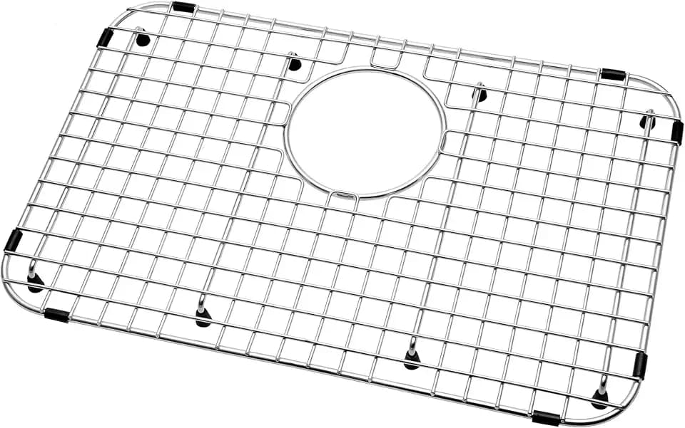 Serene Valley Sink Bottom Grid 20" X 13", Rear Drain with Corner Radius 2", Sink Protector SVM2013R