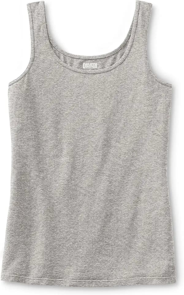 Duluth Trading Co. Women's No-Yank Tank, Extra Long No Bulk Layering Top, Black, MED