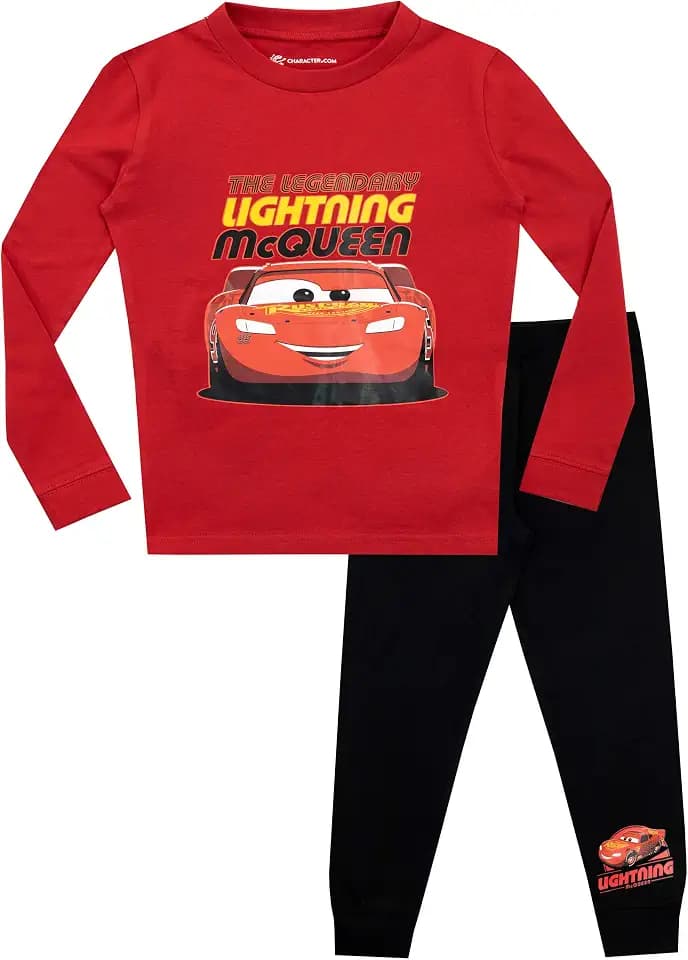 Disney Cars Pajamas | Lightning Mcqueen Boys' Pajama Sets| Snug Fit Kids Pjs