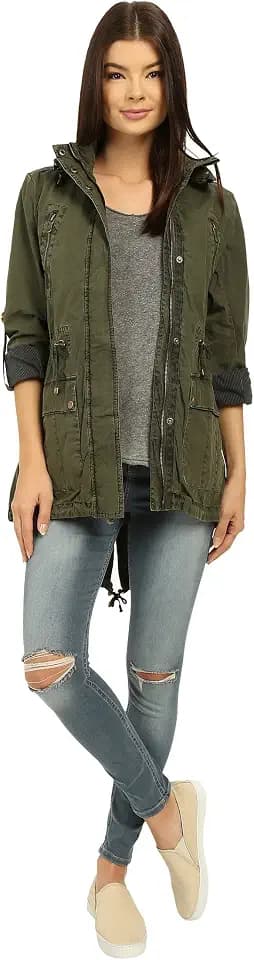 Levi's Damen Cotton Hooded Anorak Jacket (Standard & Plus Sizes) Leichte Baumwolljacke