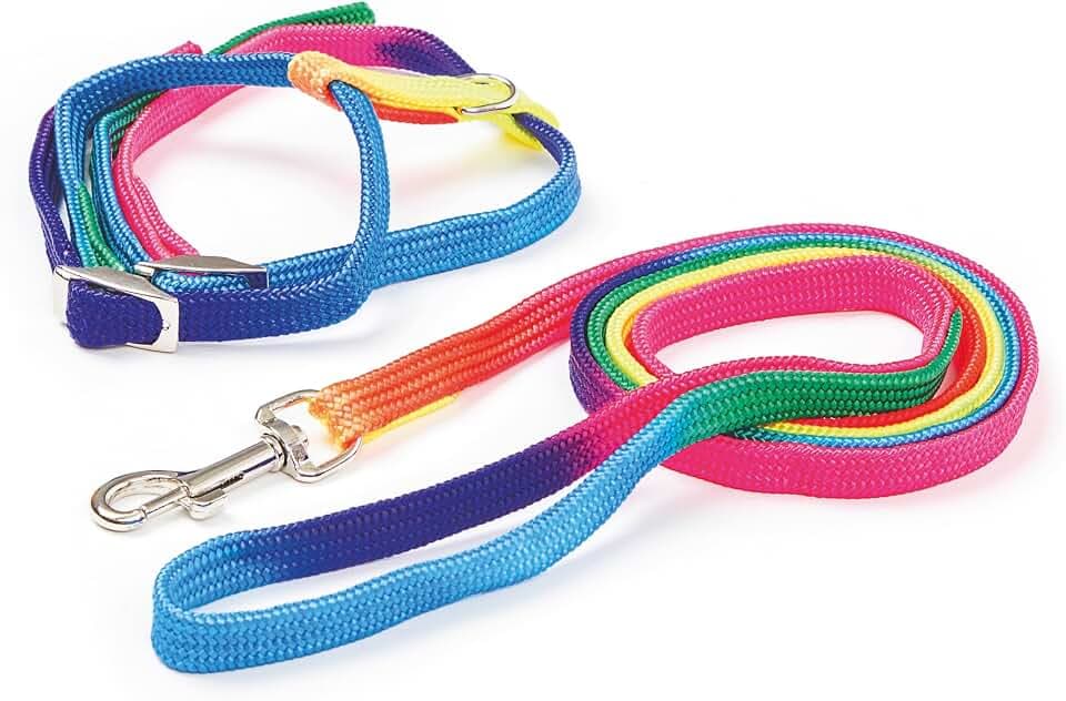 Kerbl Rainbow Harness-Set for Cats, 10 mm/ 120 cm