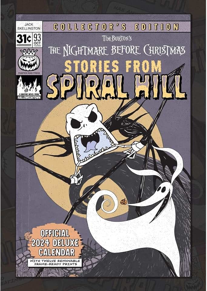 Nightmare Before Christmas 2024 Special Edition Calendar: With Detachable Artwork For Framing