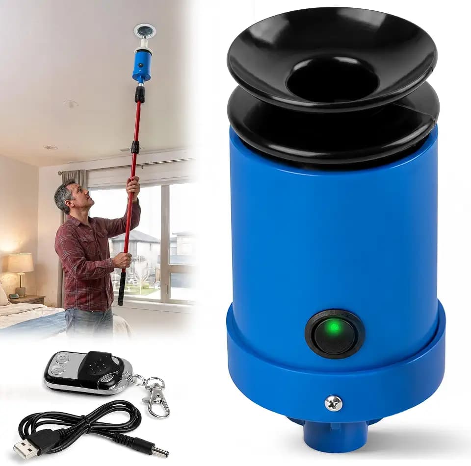 EZX Vacuum Light Bulb Changer for High Ceilings – Remote Control