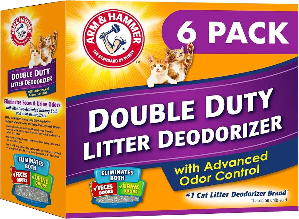 ARM & Hammer Cat Litter Deodorizer Double Duty, 20 oz, 6 Pack