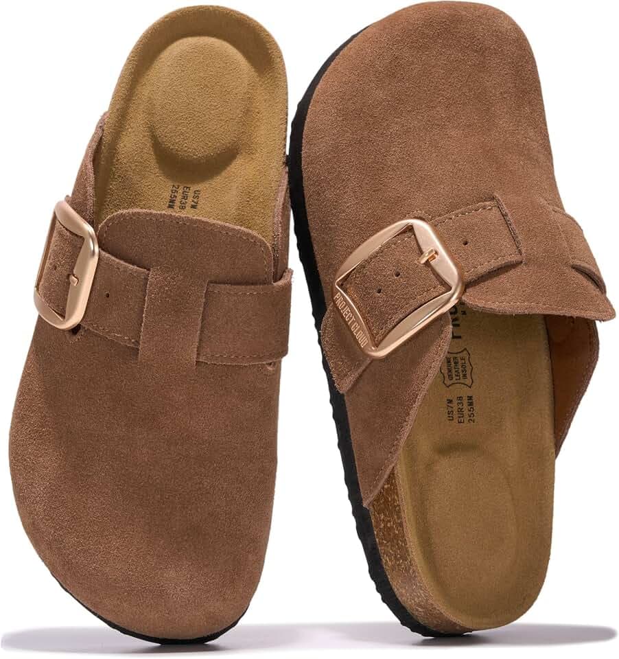 100% Genuine Leather Clogs for Women Footwear - Fall Shoes for Women