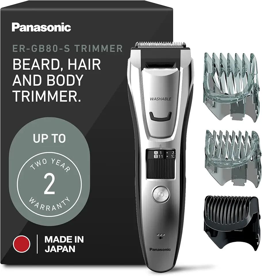 Panasonic Electric Beard Trimmer for Men with Hair Clipper & Body Groomer