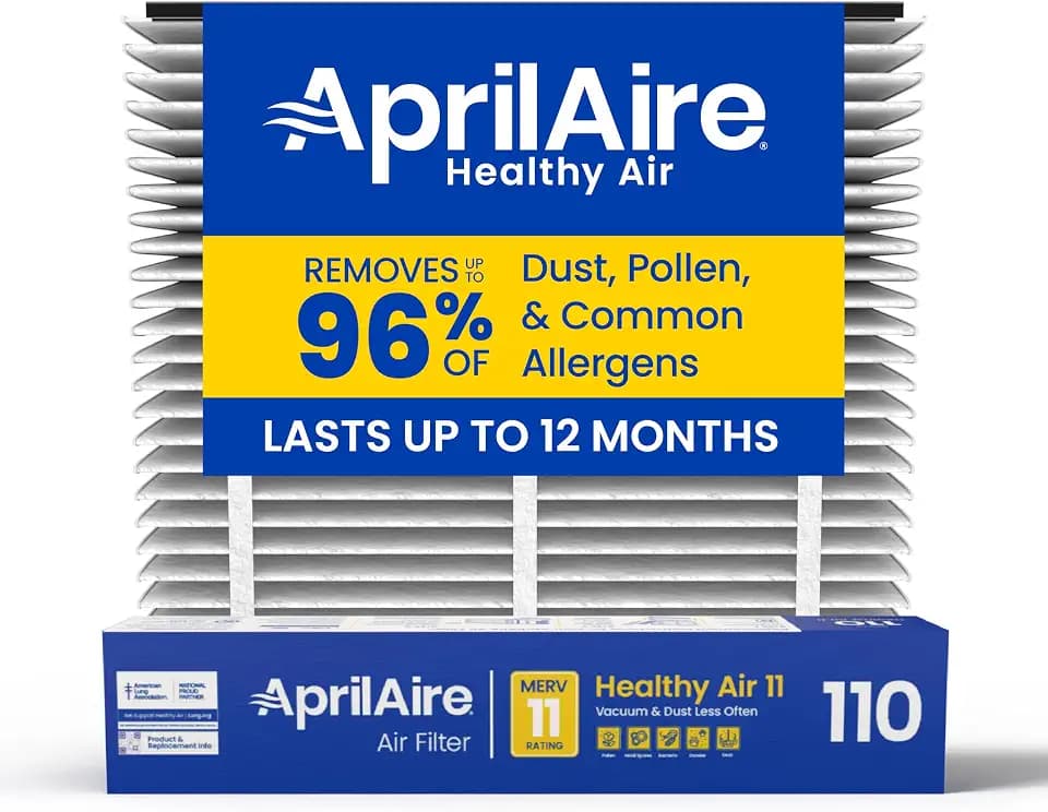 Genuine AprilAire 110 Replacement Filter 110 Air Filter MERV 11 (Pack of 1)