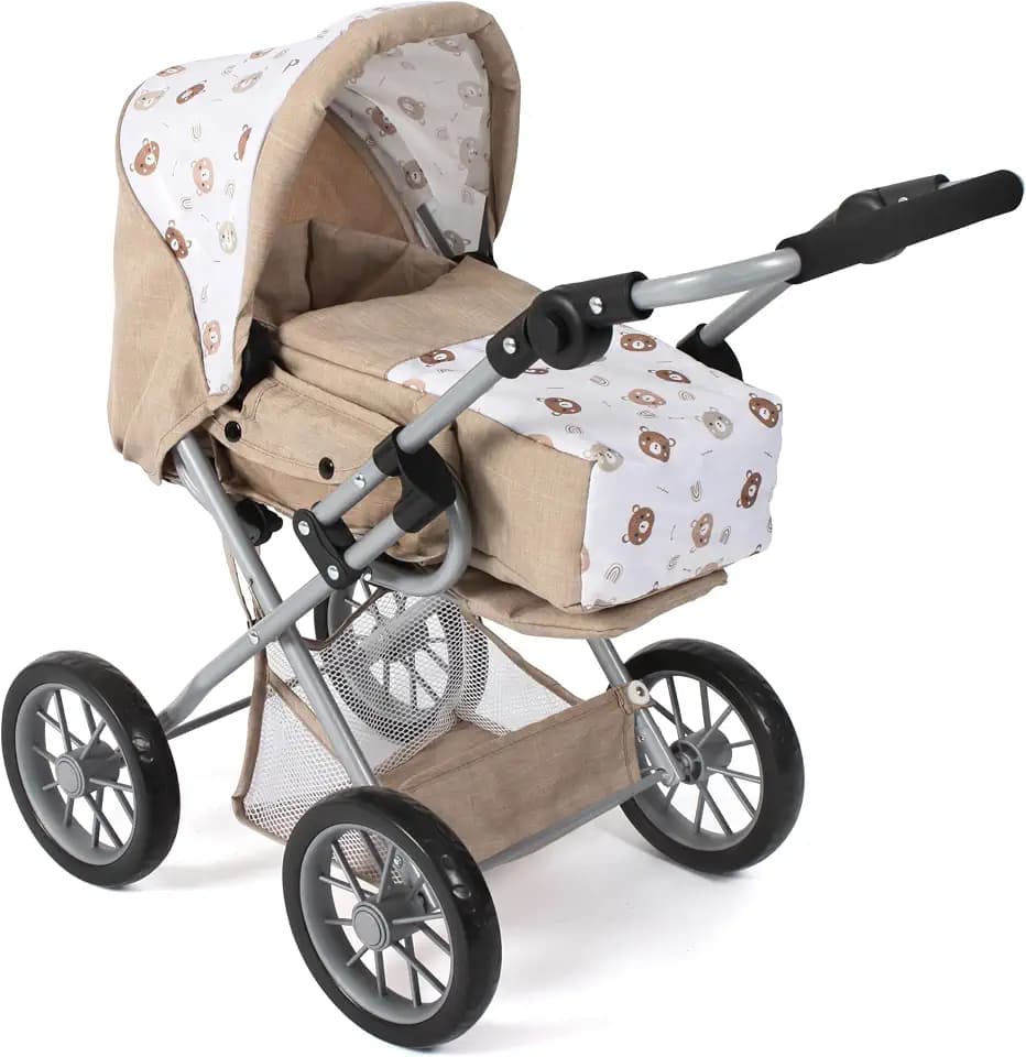 Bayer Chic 2000 Kombi-Puppenwagen Leni 3in1 – Bärchen Beige