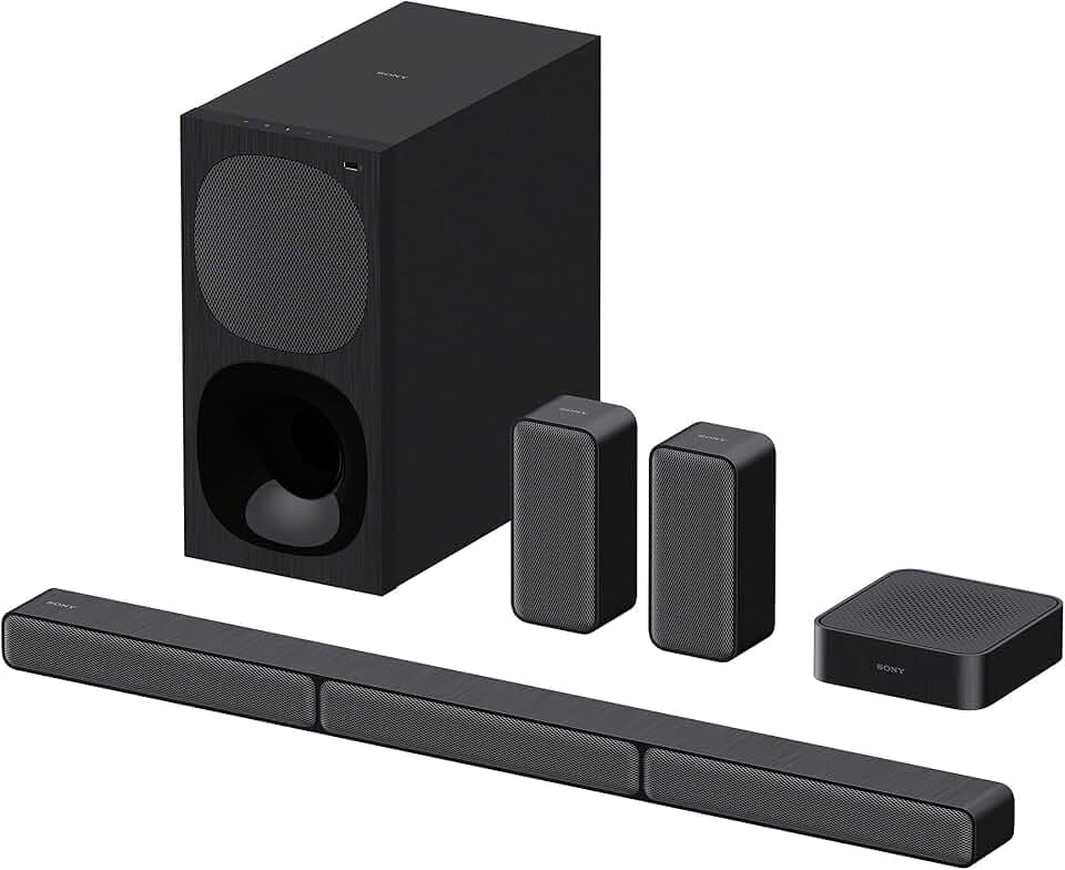 Sony HT-S40R 5.1ch 600W Soundbar für TV mit Subwoofer und kabellosem Rear Speaker mit Bluetooth