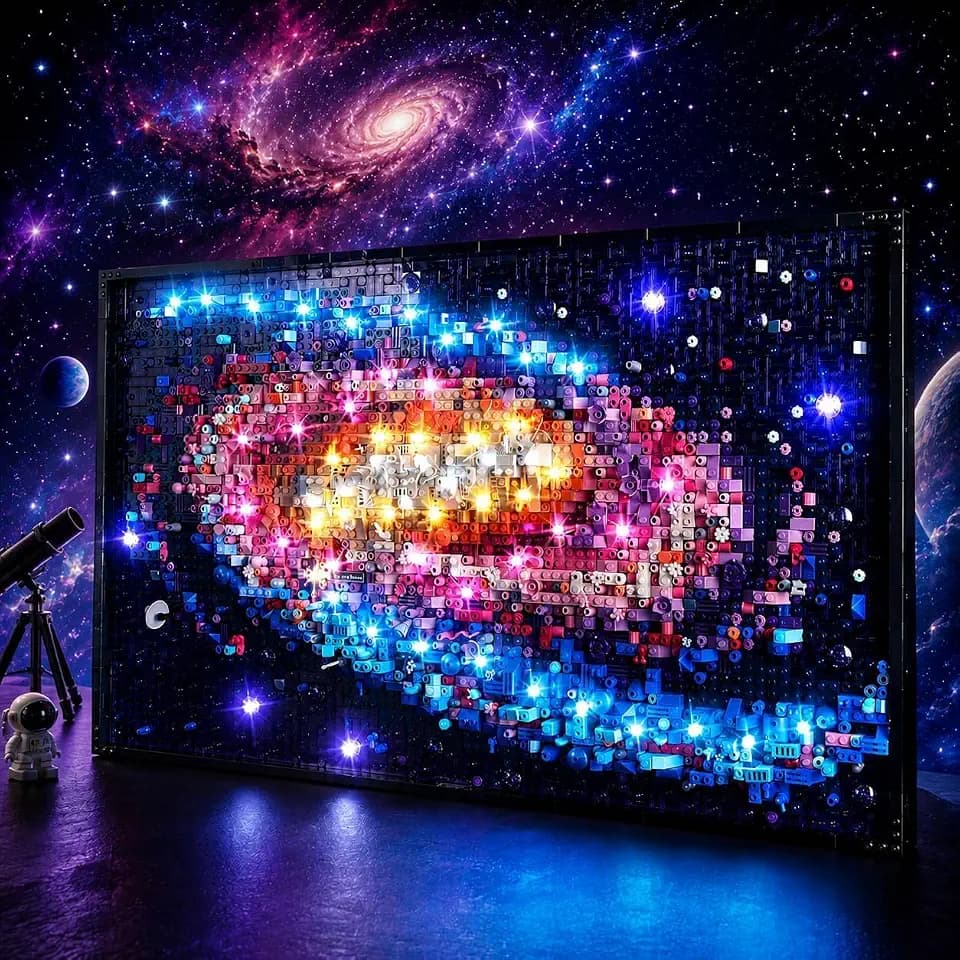 BrickSoul RC Light Kit for LEGO Milky Way Galaxy 31212 Set, Lights Only