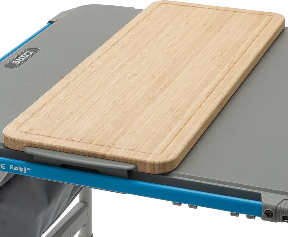 CORE Bamboo Cutting Board | Fits the CORE 4 Foot Outdoor FlexRail Camp & Cook Table | Portable for Beach, Picnic, Backyards, BBQ, Tailgate, Patio, and Party