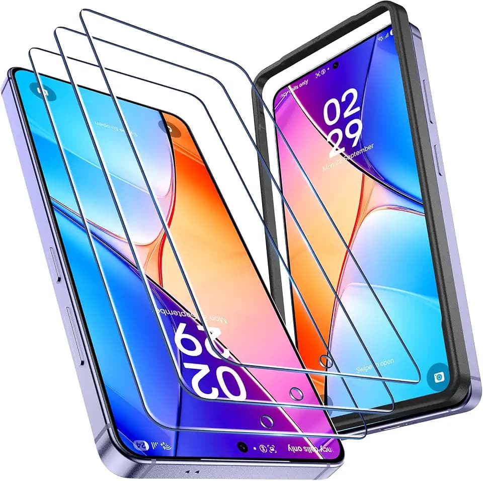 LK für Samsung Galaxy S26 Ultra für Panzerglas, [9H TOP Härte] mit Einfache Montage Rahmen, [Unterstützt Fingerabdruck-ID] HD Schutzfolie, Stoßfest Kratzfest Anti-Öl Anti-Bläschen, 3 Stück,DIN Radio