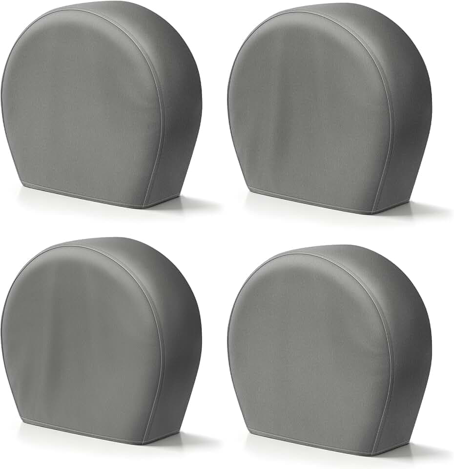 Explore Land Tire Covers 4 Pack Fit Tire Diameters 29-31.75 inch, Charcoal