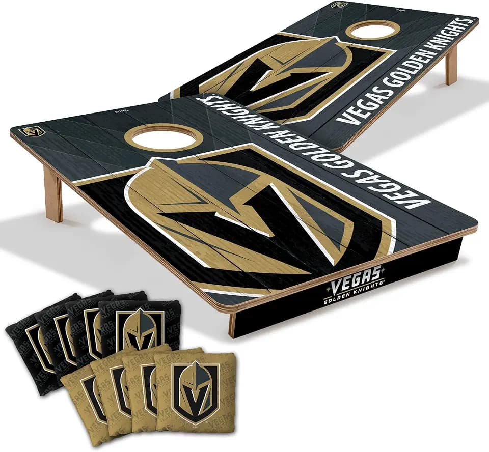 YouTheFan NHL 2’ x 3’ Wood Cornhole Game with Logo Bags