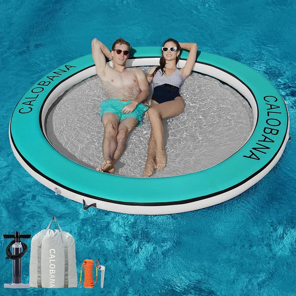 CALOBANA Water Hammock Inflatable Round Floating Ring for Adults