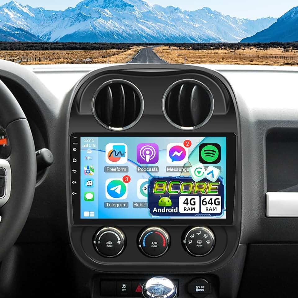 8 Core 4G+64G Radio for Jeep Compass Patriot 2010-2016