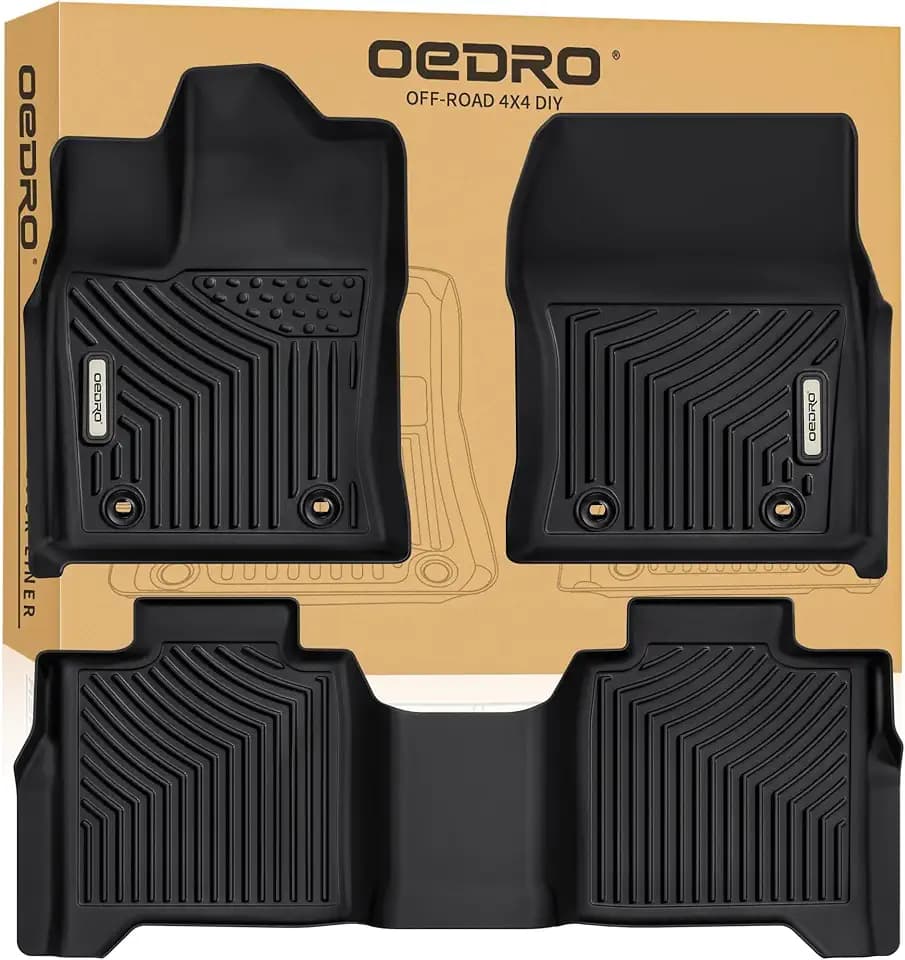 OEDRO Floor Mats Fit for 2022-2026 Toyota Tundra CrewMax Cab