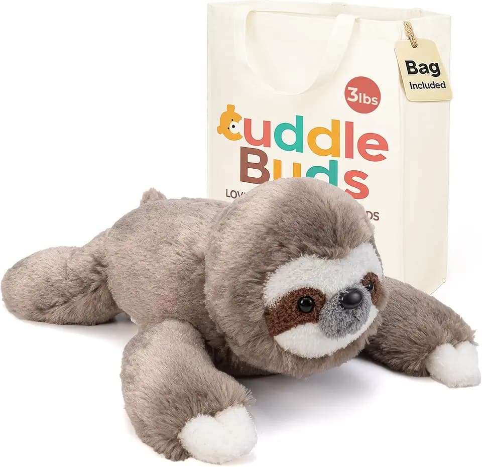 3lbs Weighted Sloth Stuffed Animal - Weighted Stuffed Animals for Adults