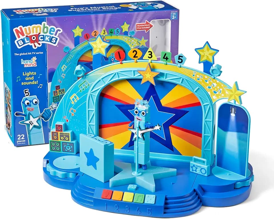 hand2mind Numberblock Five’s Musical Superstar Stage, Ages 3+