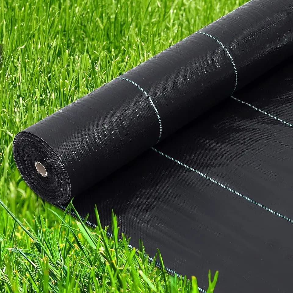 Hipicute 6.5ft x 330ft Premium Weed Barrier Landscape Fabric, 3.2oz Heavy Duty, Weed Control Fabric, High Permeability Good for Flower Bed, Driveway Fabric Ground Cover