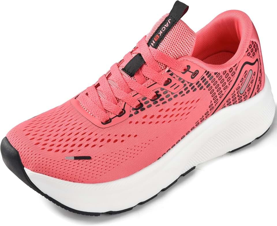 JACKSHIBO Wide Toe Box Shoes Women Arch Support Zero Drop Wide Sneakers