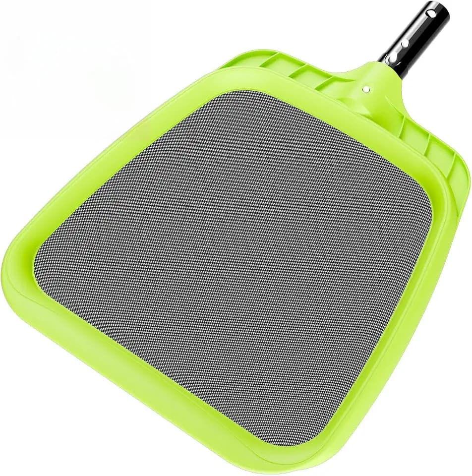 Sepetrel Pool Skimmer Net - Professional Heavy Duty Reinforced Frame Nylon Flat Leaf Rake Net,for Spa Pond Swimming Pool, Cleaning Supplies and Accessories, (Pole Not Included)