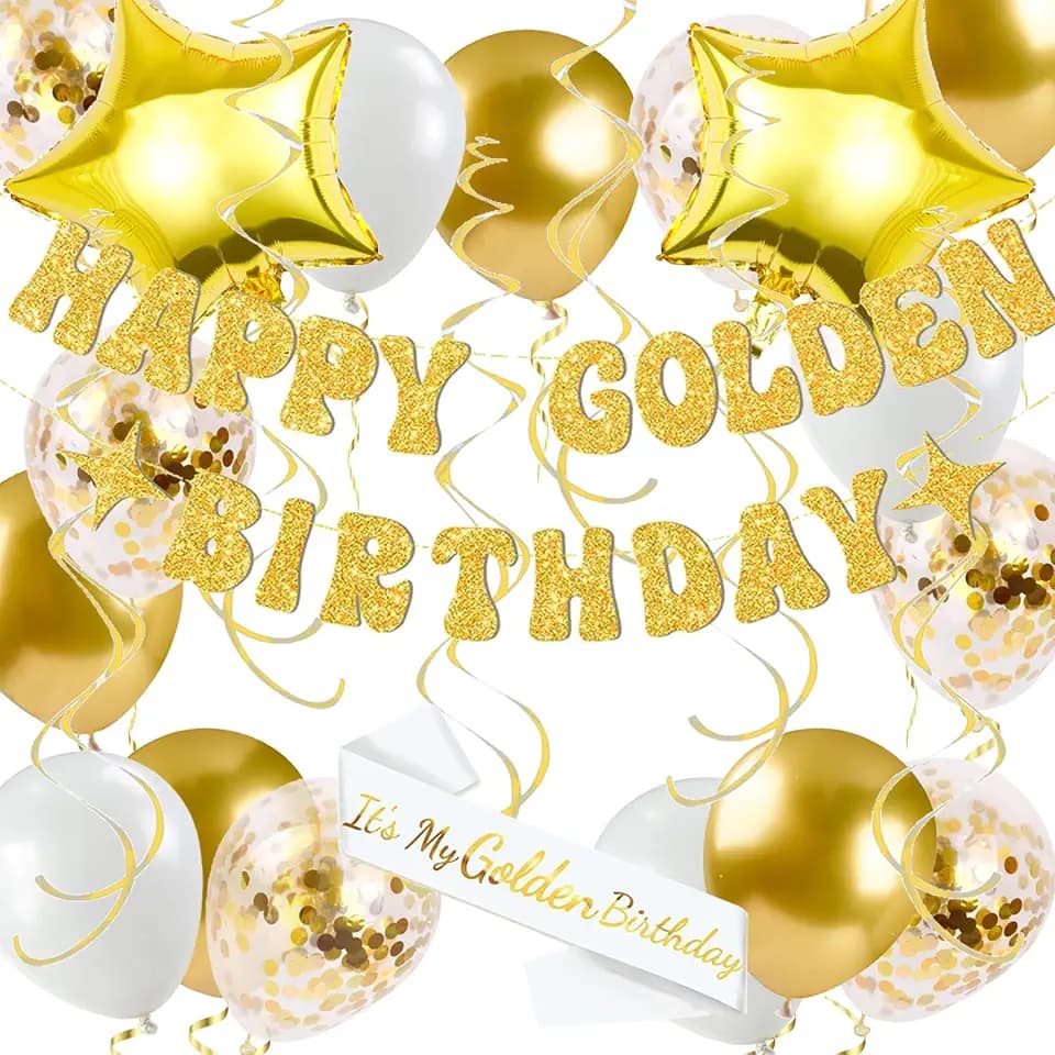 Golden Birthday Party Decorations